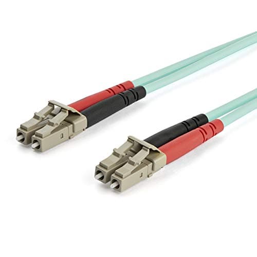 StarTech.com 7m (22ft) LC/UPC to LC/UPC OM3 Multimode Fiber Optic Cable, Full Duplex 50/125, 100G, LSZH Fiber Jumper Cord