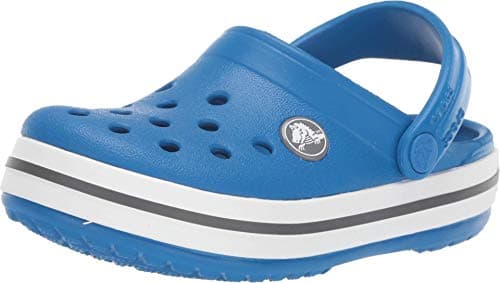 Crocs Kids' Crocband Clog , Bright Cobalt/Charcoal, 4 Toddler