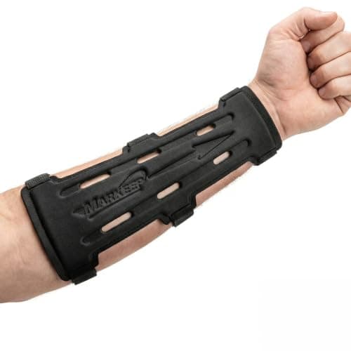 MARKEEP Archery Arm Guard, Adjustable Breathable Bowstring Protector Bracer