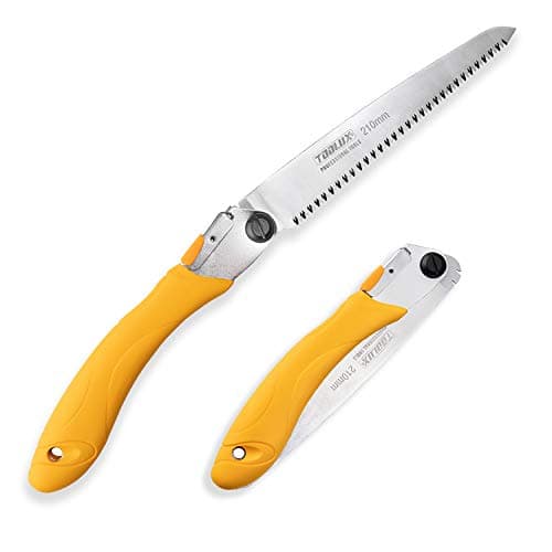 Toolux 8.27" SK5 Folding Saw,7TPI Anti-Slip Saw for Camping Hiking Garden