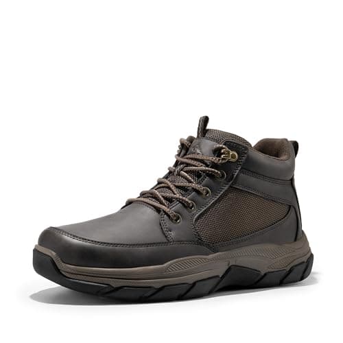 NORTIV 8 Men's Hiking Boots Lightweight Fashion Casual Chukka Ankle Boots Elevation,Size 9.5,Dark Brown,SNHB2411M