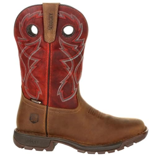 ROCKY Legacy 32 Waterproof Western Boot, Tan Red, Size 11.5(M)