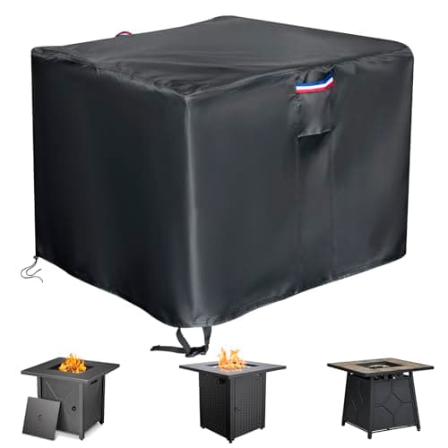 Saking Propane Fire Pit Cover Square 600D, 29x29x25in