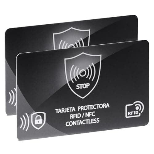 LOUEBICA RFID Blocking Card,Credit Card Bank Debit Contactless Theft Prevention NFC Blocker Protector,Protection for Entire Wallet