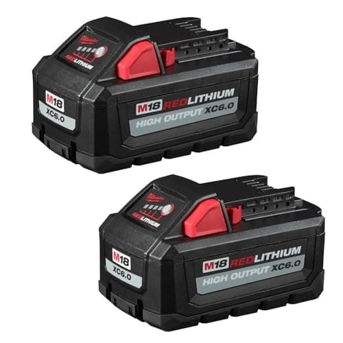 Milwaukee M18 REDLITHIUM HIGH Output XC 6.0Ah Battery Pack (2pk)