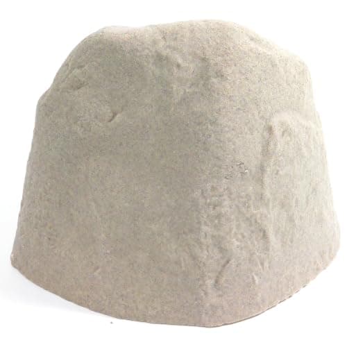EMSCO Landscape Rock Cover – Sandstone – Medium – Decorative Artificial Rock for Concealing Utility Fixtures, Pipes, Valves & Landscape Equipment