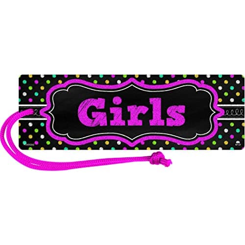 Teacher Created Resources Chalkboard Brights Magnetic Girls Pass