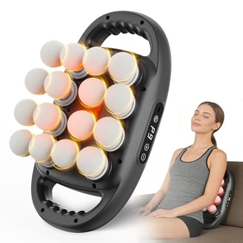 16 Head Massage Gun Set, Deep Tissue Percussion Massager with 9 Modes & 9 Intensities, Pain Relief, Portable & Quiet, Massage Tools for Back, Shoulders, Legs, Foot, Full Body Muscle Relaxation