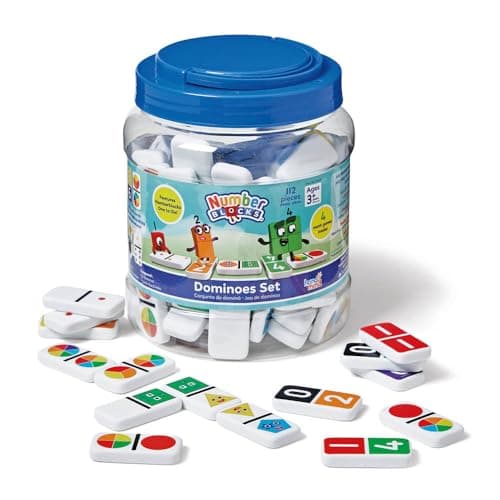 hand2mind Numberblocks Dominoes Set, Counting Toys (112 Pieces), Ages 3+