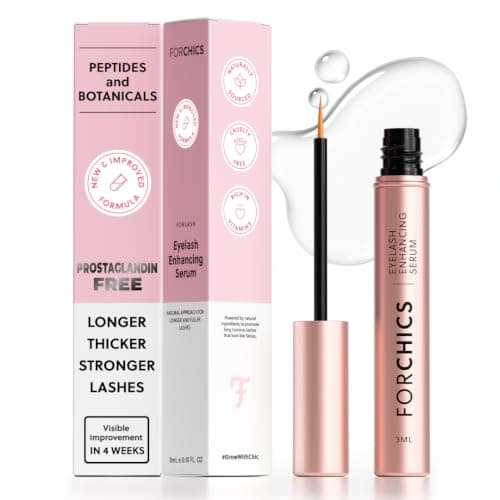 ForChics Prostaglandin-Free Eyelash Growth Serum – Rebuilds Thin Lashes