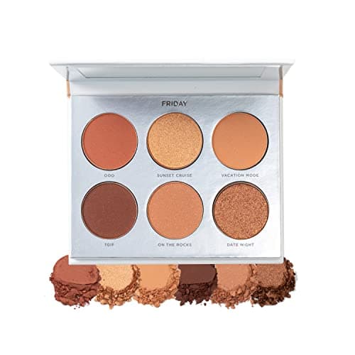 PÜR MINERALS On Point Eyeshadow Palette, Matte, Shimmer & Metallic Shades, Skincare-Infused Formula, Cruelty Free, Friday