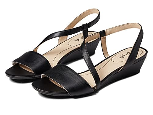LifeStride Womens Yasmine Sandal Black Synthetic 5.5 M