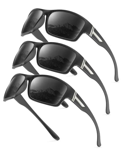 KALIYADI Polarized-Sunglasses Men Sports Sun-Glasses: Men Polarized Sunglasses Women UV400 Protection for Fishing Golf A01