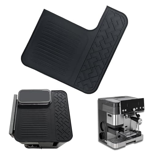 Top Mat Compatible with Ninja Luxe Cafe Espresso Machine ES601 & ES701,Silicone Tamping Pad for Coffee Accessories to Protect Top Surface,Waterproof Heat Resistant Anti-Slip Protective Cover,Black