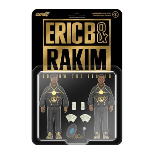 Super7 Eric B. & Rakim Follow The Leader - (2 Pack) 3.75" Eric B and Rakim Action Figures with Accessories Hip Hop Collectibles and Retro Toys