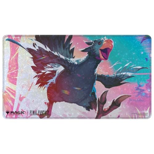 Ultra PRO - Final Fantasy x Universes Beyond Traveling Chocobo (Black) Holofoil Playmat for Magic: The Gathering | Card Game Playmat, Final Fantasy Collectibles, Desk Mat Mousepad