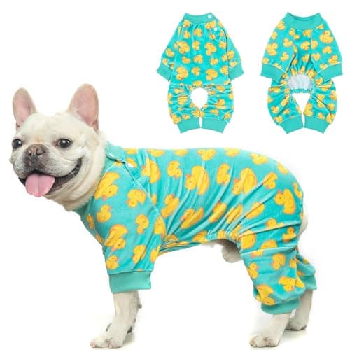 BEAUTYZOO Dog Pajamas, Soft Stretchy Fleece Puppy Sweater for Medium Dogs