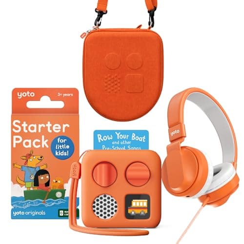 YOTO Mini Summer Travel Bundle for Kids - Screen-Free Audio Player, Starter Story Pack, Headphones, Case & Jacket | The All-in-One Road Trip Companion for Long Journeys (Ages 3+)