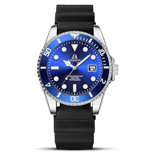 LN LENQIN Mens Watches Stainless Steel Waterproof Watch for Men