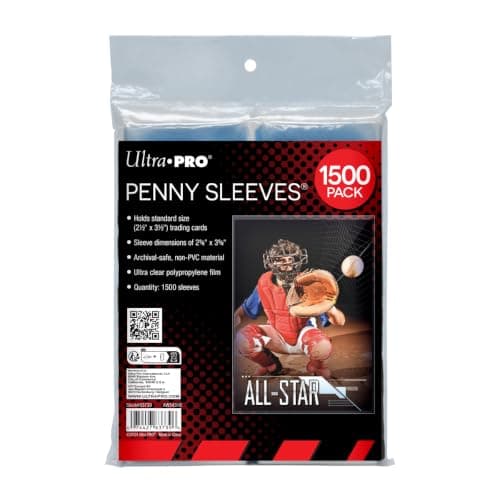 Ultra Pro Penny Sleeves for Trading Cards, 3 Pack of 500 (1500)