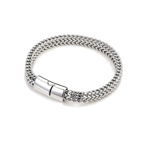 Glytix Men's Cuban Link Bracelet, Stainless Steel Chain Bracelet