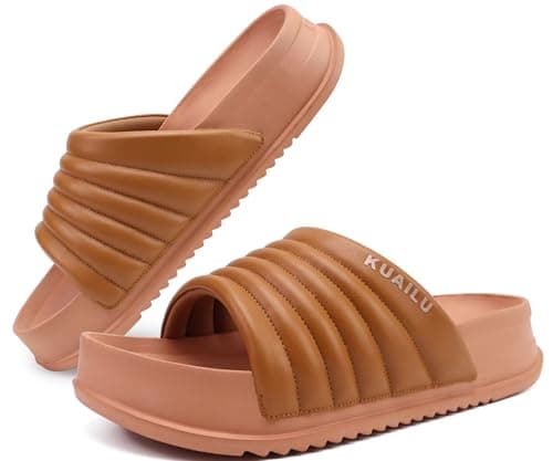 KuaiLu Womens Sandals with Arch Support Comfortable Orthopedic Slippers
