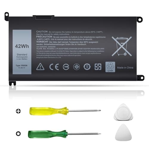 Easy Style YRDD6 Laptop Battery 42Wh Replacement for Dell inspiron 14 15 3584 3593 3793 5480 5481 5482 5485 5490 5491 5493 5581 5585 5590 5591 5593 5594 5598 7586 Vostro 3491 VM732 1VX1H 5480