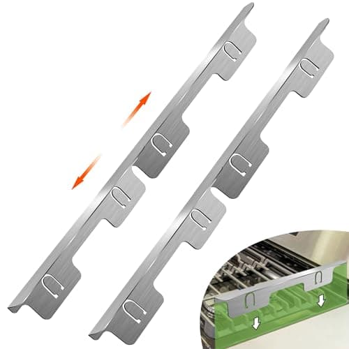 Wdwlbsm 4PCS Stove Gap Covers Stainless Steel, Range Trim Kit, Kitchen Stove Counter Gap Cover, Stove Counter Gap Covers, Stove Gap Filler Retractable Length 13.8" to 27.5"