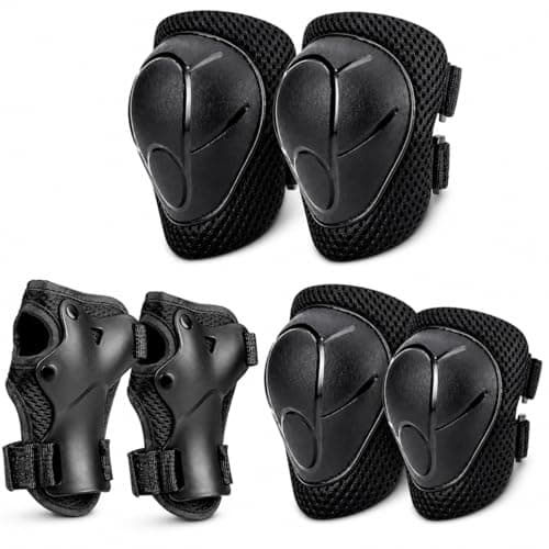 Kids & Youth Protective Gear Set – Knee Pads, Elbow Pads & Wrist Guards for Roller Skating, Cycling, Skateboard, Inline Skates & Scooter (Small (3-8 Years))