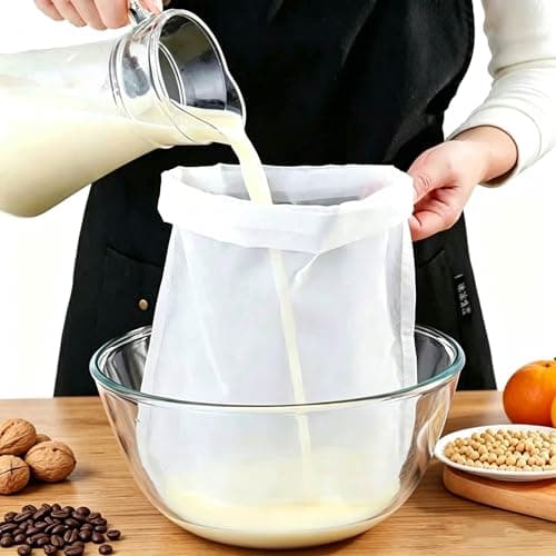 WisveraDes Reusable Ultra Fine Mesh Strainer Bag, 2Pcs Multi-Use