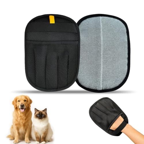 GREENWYN Pet Hair Removal Glove & Mitt for Couch, Furniture & Car Seat, Electrostatic 5-Finger Pet Hair Remover Tool for Dogs & Cats, Reusable Lint & Fur Remover for Carpet, Sofa & Clothing (1 Pack)