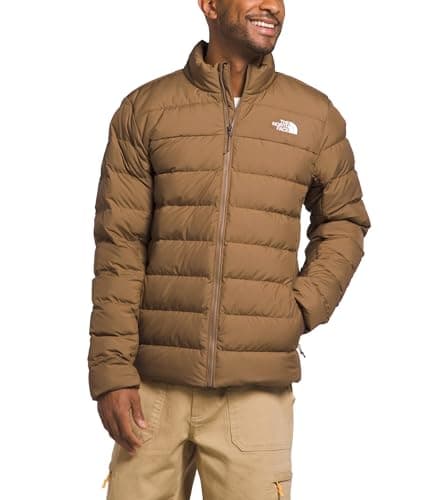 The North Face Men's Aconcagua 3 Jacket (Standard & Big Size) - Wind & Water Resistant Puffer Coat, Insulated, Utility Brown, XX-Large