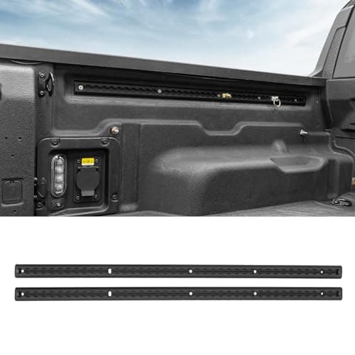 Maxzina Trail Rail System Compatible with 2022-2025 Ford Maverick Side Rail Track Aluminum Alloy Cargo Management Truck Bed Rail L-Track Tie Down System 2PCS 2024 Maverick Accessories