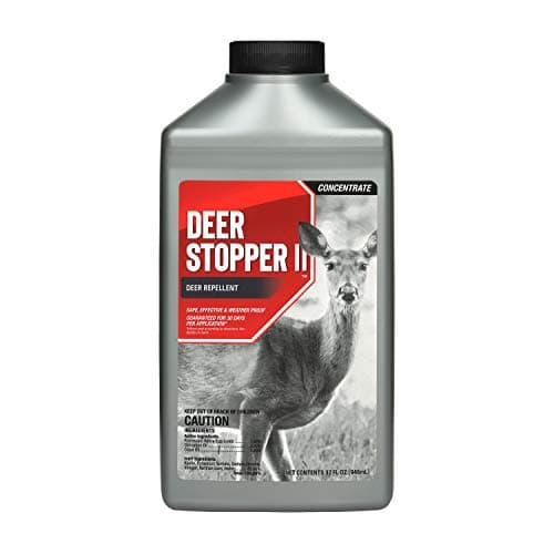 Deer Stopper II Garden Animal Repellent - Safe & Effective, All Natural Food Grade Ingredients; Repels Deer Elk, and Moose; Easy to Use, 32 fl. oz. Liquid Concentrate