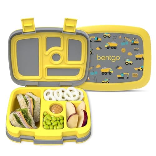 Bentgo Kids Prints Leak-Proof 5-Compartment Bento-Style Kids Lunch Box