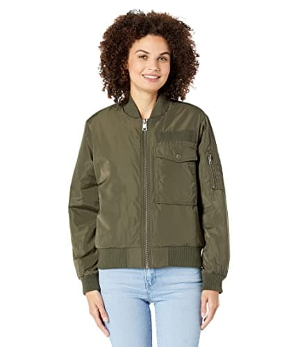 Levi's Women's Utility Flight Bomber Jacket, Army Green, XX-Large