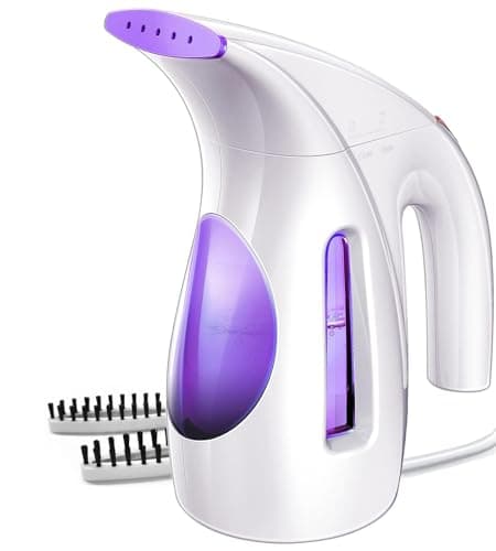 HiLIFE Upgraded Steamer for Clothes, Handheld & Portable, 1100W Powerful Steam, 300ml Big Capacity & No Leak Design, 30S Fast Heat-up, Quick Wrinkle Remover, Compact Size for Travel, 120V(White)