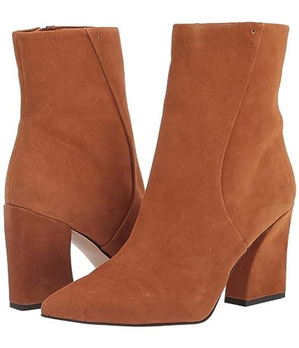 Franco Sarto Women's Vesi Ankle Boot, Whiskey Tan Suede, 9.5