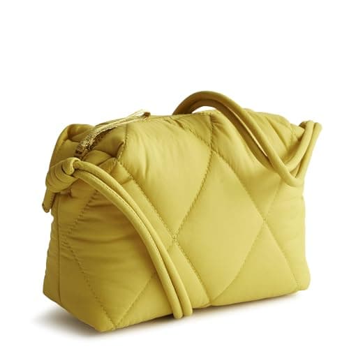 Vera Bradley Women's Featherweight Blake Crossbody, Golden Olive, One Size