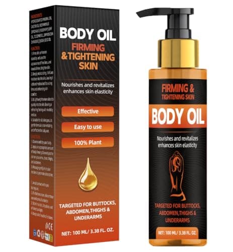 Bellisinno Body Firming Oil 3.38 FL OZ, After Shower Body Oils for Women, Skin Tightening and Hydrating Treatment for Arms, Legs, Stomach and Full Body, Deep Moisturizing Body Care That Plumps