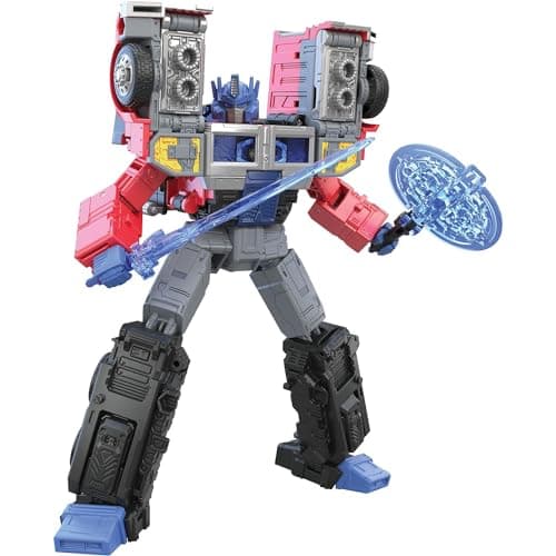 Transformers Toys Generations Legacy Series Leader G2 Universe Laser Optimus Prime Action Figure - Kids Ages 8 and Up, 7-inch