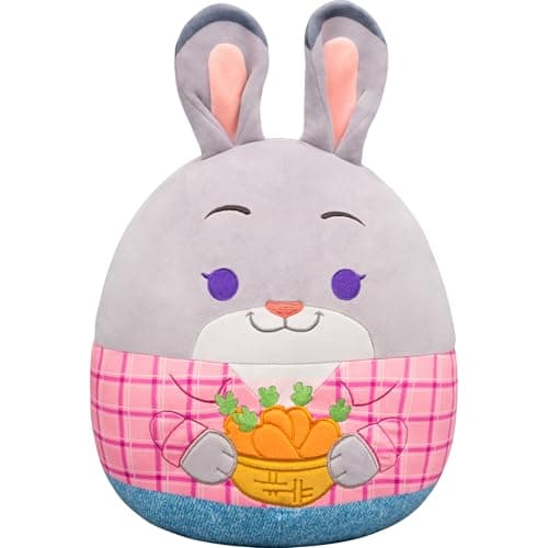 Squishmallows Original 12in Disney Judy Hopps with Carrots – Official Jazwares Plush (Medium-Sized)