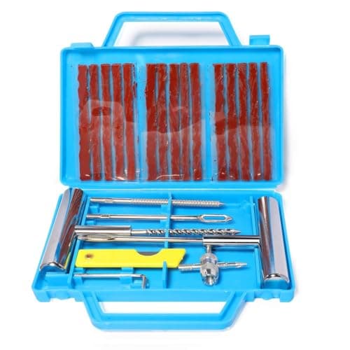 QUNNIE 22pcs Tire Repair Kits, Heavy Tire Repair Tools and Tire Repair Kits for Car, Motorcycle, Truck, ATV, Tractor, Camper, SUV