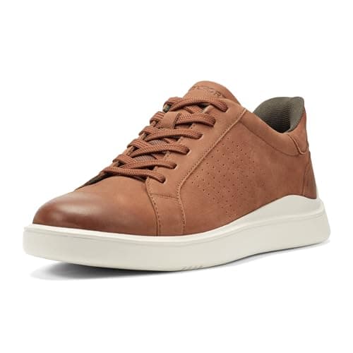 Rockport Men's Tristen Step Activated Lace-up, Caramel, 8.5 Medium