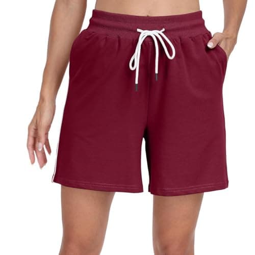 POSESHE Women's Large Size Running Casual Shorts Summer Sports Fitness High Waist Fitness Yoga Pants