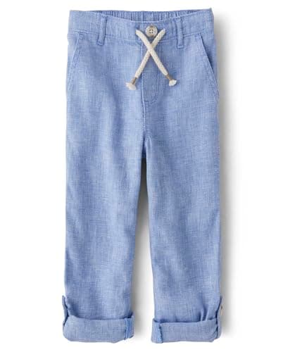 Gymboree,and Toddler Drawstring Linen Pants,Boy That's Blue,12-18 Months