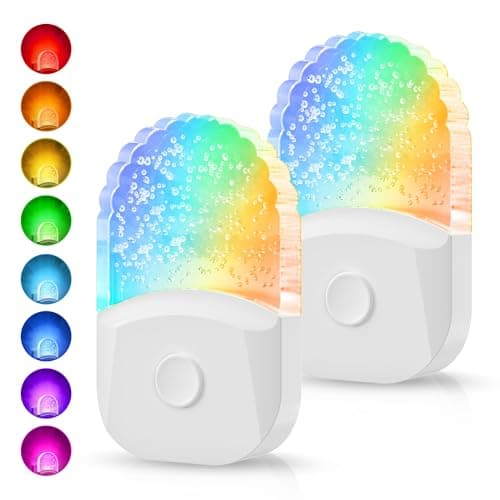 DORESshop Night Lights Plug Into Wall,Color Changing Night Light for Kids