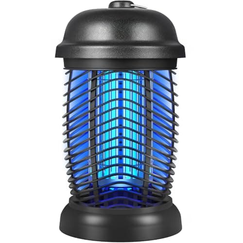 Bug Zapper Outdoor, 4200V Electric Mosquito & Fly Zapper, Black