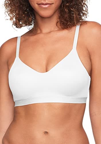 Warner's Women's Cloud 9 Super Soft Wireless Lift Convertible Comfort Bra RN1041A, White, Small