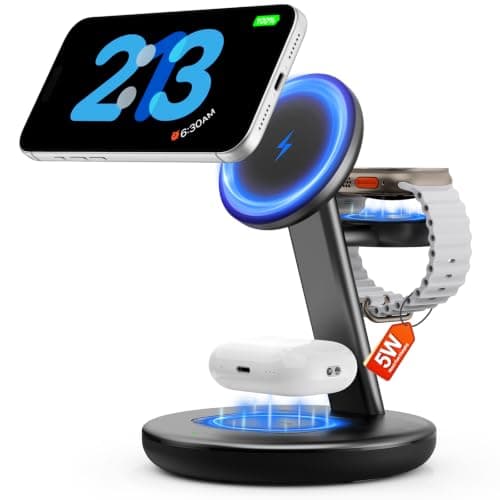 3 in 1 Magnetic Wireless Charger Stand for iPhone Apple Watch AirPods